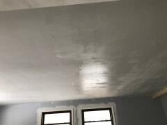Before drywall finishing project that involved removing textured ceilings by Pro Finish Painting and Drywall from Chagrin Falls, Ohio